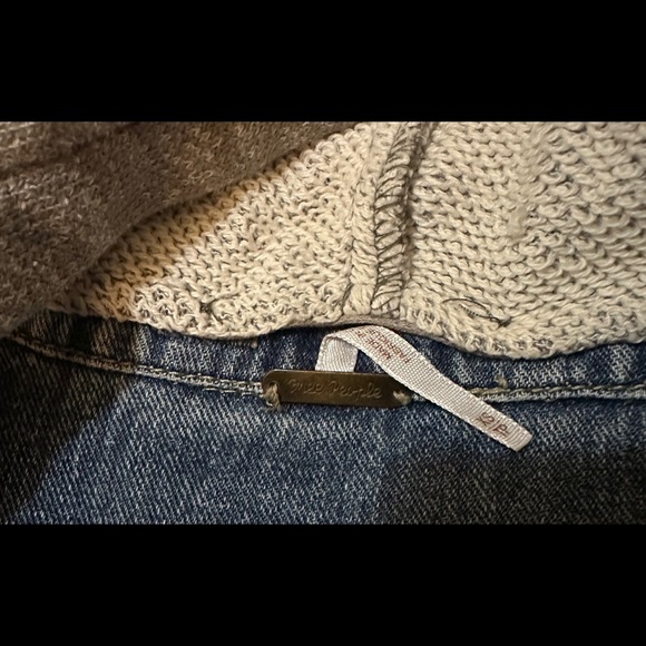 Free People Denim Hooded Jacket - Picture 2 of 3